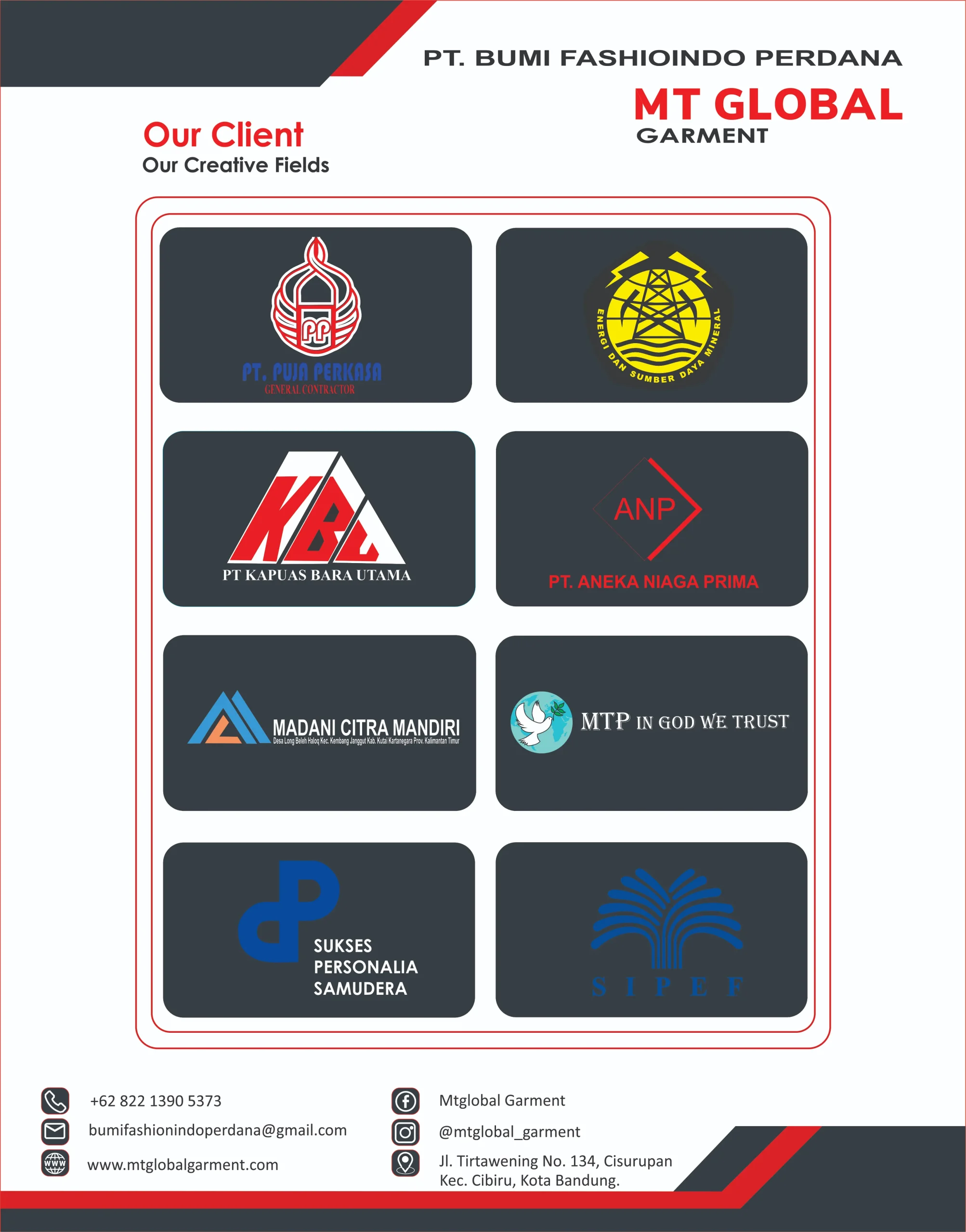mt global garment our clients