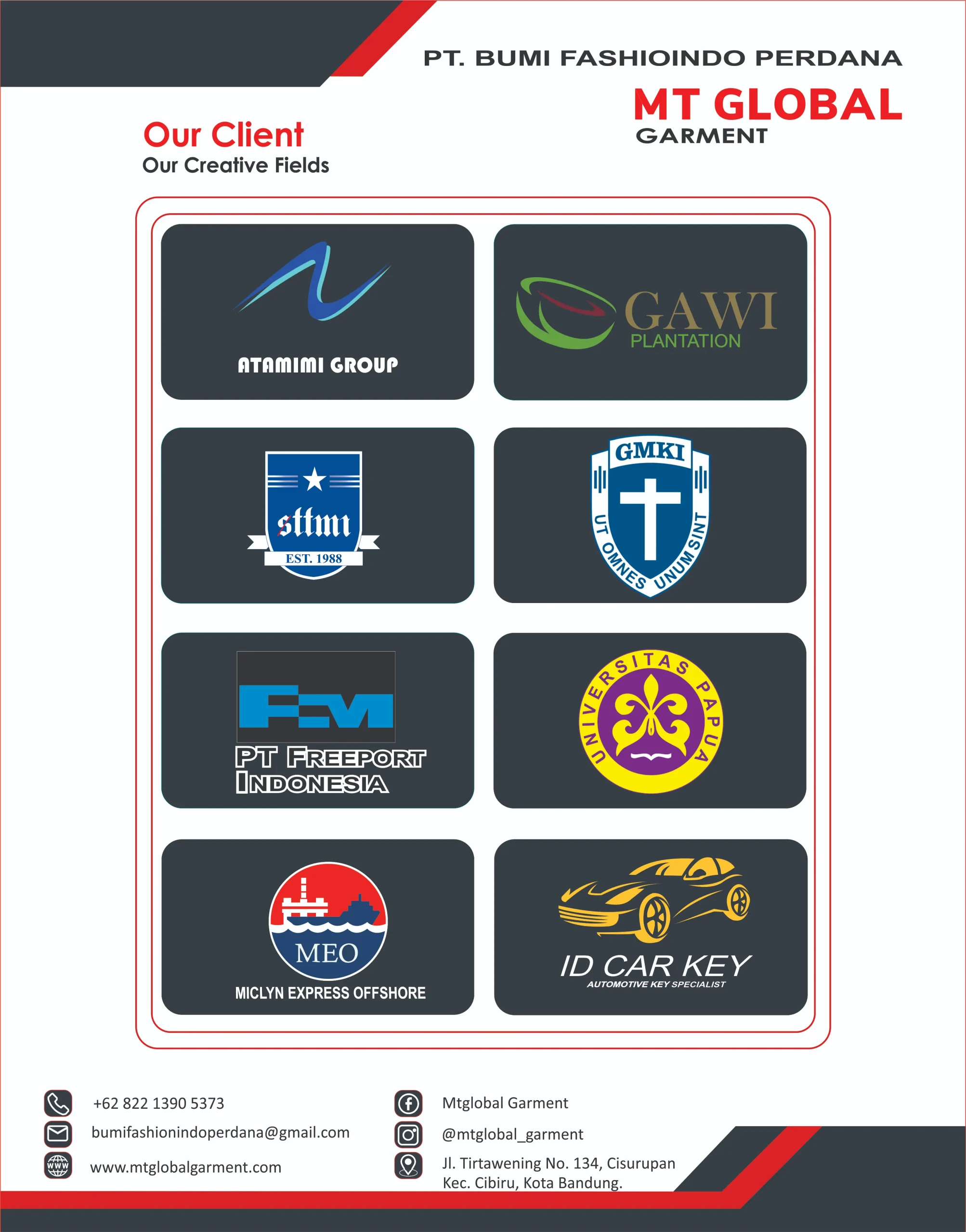 mt global garment our clients