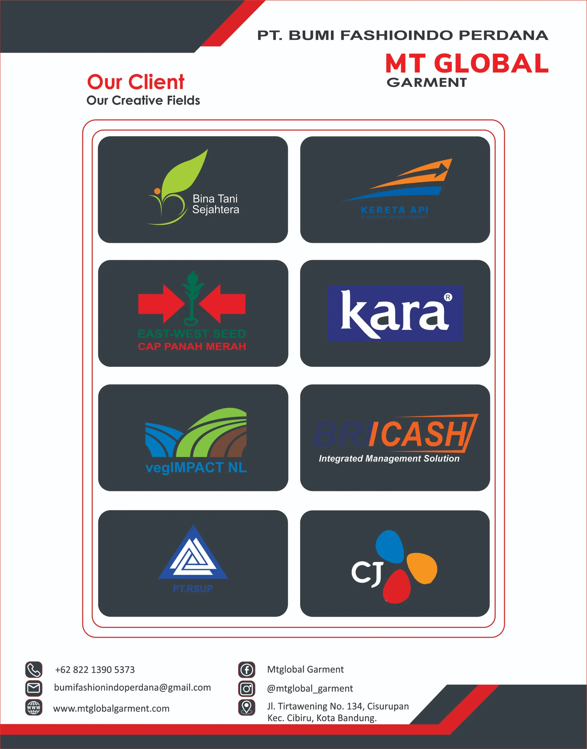 mt global garment our clients