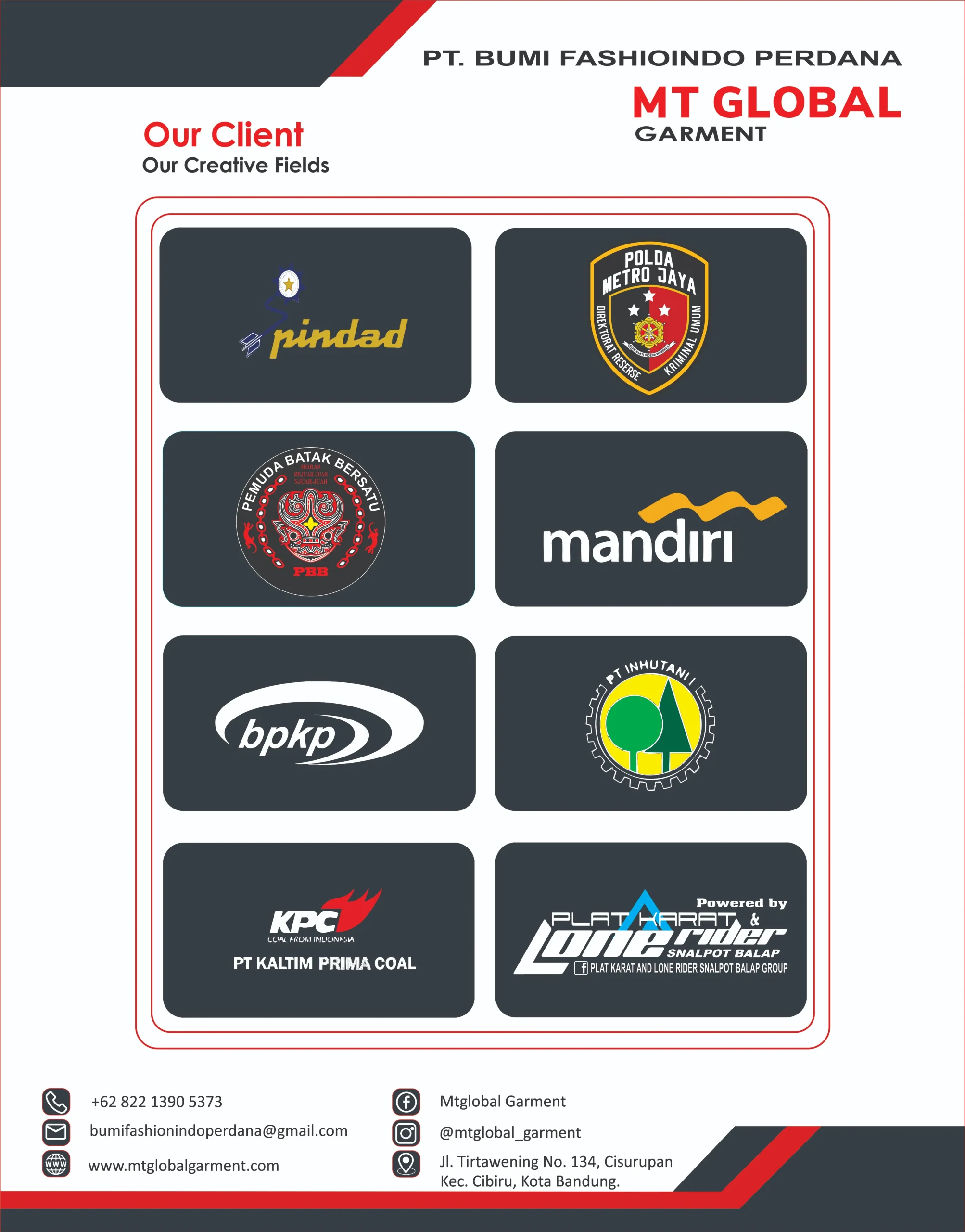 mt global garment our clients